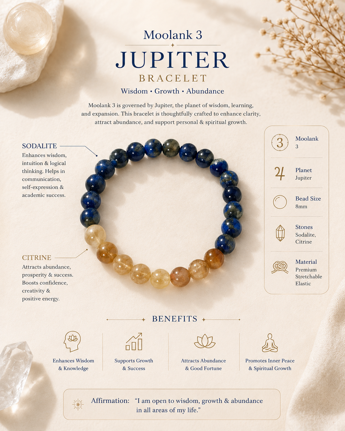 Moolank 3 Jupiter Bracelet