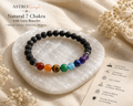 Seven Chakra & Lava Bracelet