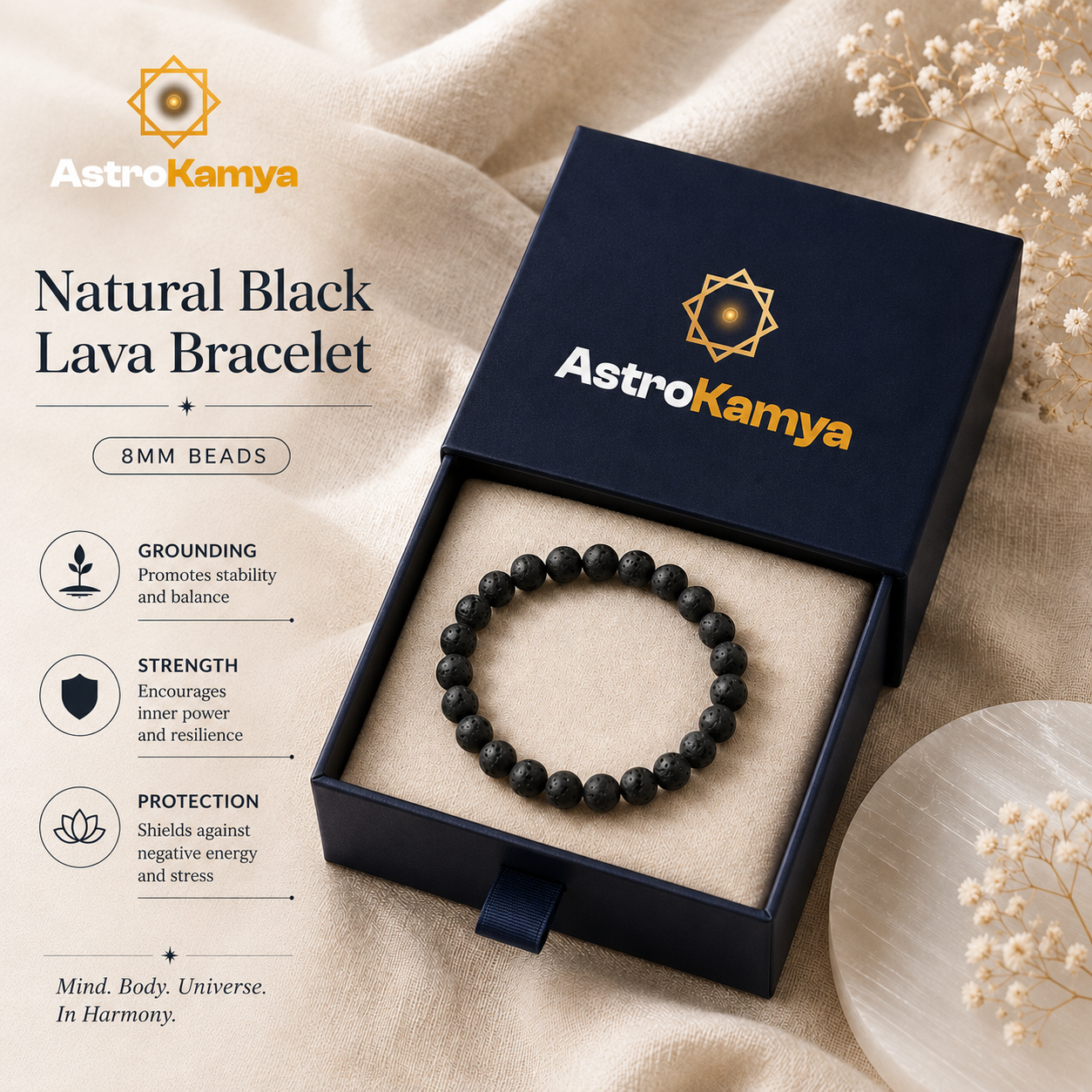 Black Lava Bracelet