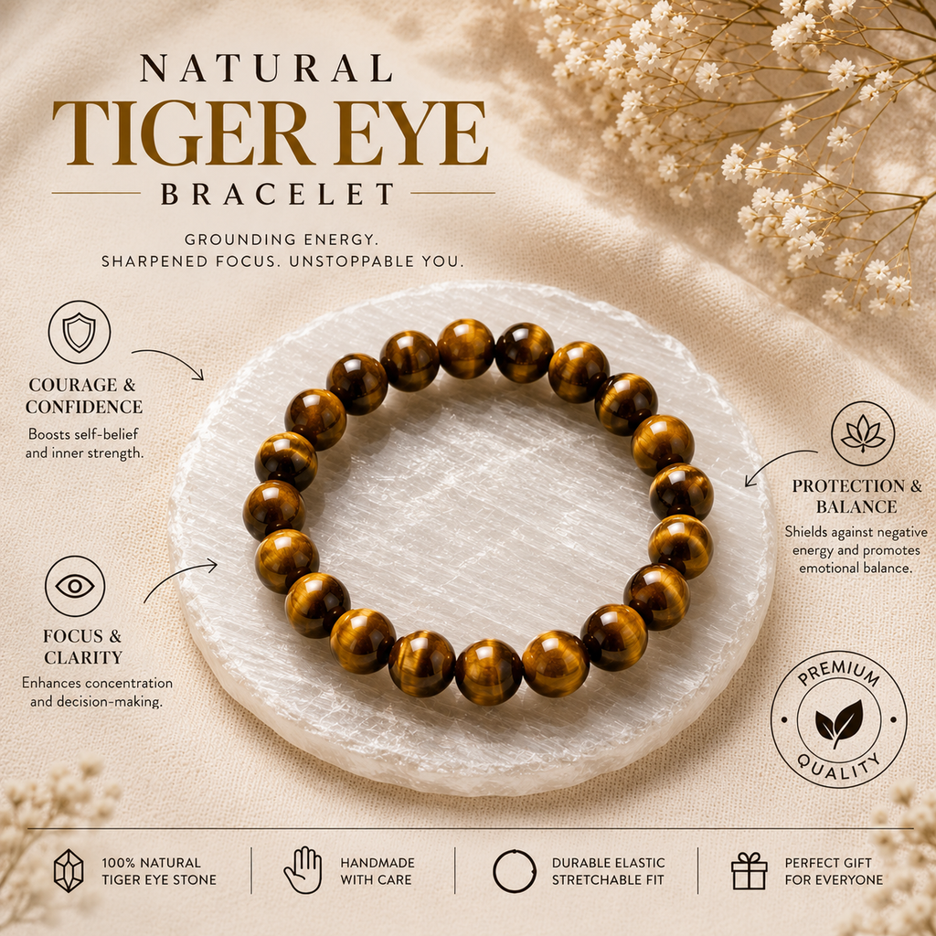 Natural Tiger Eye Bracelet